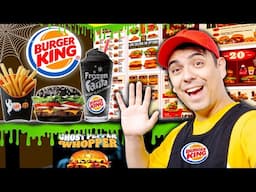 MAX OPENS SPOOKY BURGER KING RESTAURANT FOR HALLOWEEN | I BUILD MY SCARY  STORE AT HOME BY SWEEDEE