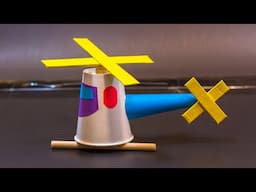 Science Projects | How to make paper cup helicopter