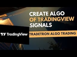 Execute TradingView Signals using Tradetron Algo