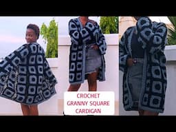 Crochet Granny Square Cardigan