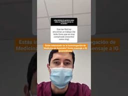 Estás interesado en la homologación de Medicina en Australia? Envía mensaje a IG @cjmedicina