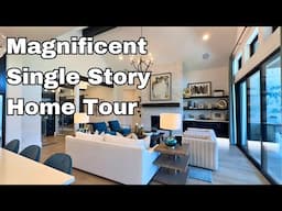 4 Bedroom 4.5 Bath Single Story Home Tour : Model Home Tour