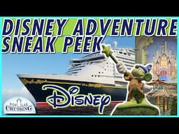 Disney ADVENTURE Sneak Peek 🚢 New 2025 Disney Cruise Line Ship ~ Disney Imagination Garden Preview