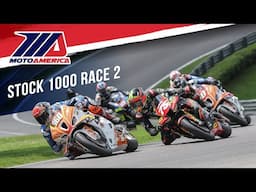 Stock 1000 Race 2 at Alabama 2024 - FULL RACE | MotoAmerica