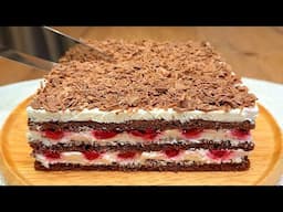 Köstliches hausgemachtes Dessert in 15 Minuten, das auf der Zunge zergeht! Unglaublicher Kuchen!