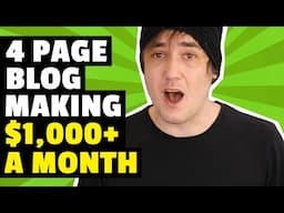 4 Page Niche Blog Making $1k+/Month [CASE STUDY]