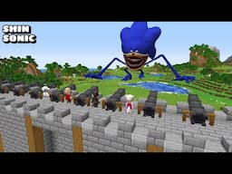 SURVIVING FROM SHIN SONIC in Minecraft Part 4 - Gameplay - Coffin Meme