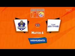 Highlights: 6th Match, UP Nawabs vs Team Abu Dhabi | 6th Match, UPN VS TAD