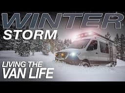 Winter Storm In The Mountains - Living The Van Life