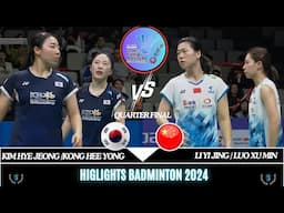 Dramatic Match QF | KIM H J/KONG H Y (KOR) vs LI Y J/LUO X M (CHN)[WD] LI-NING china Masters 2024