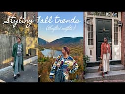 STYLING FALL FASHION TRENDS | THRIFTED FALL OUTFITS