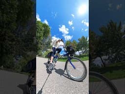 Cycling with the Insta360 X4 #torontocycling #bromptonbikes