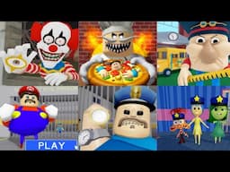 Best Speed Runs #roblox Barry Prison Run, Epic School Escape, Chopper Carnival, Papa Pizza