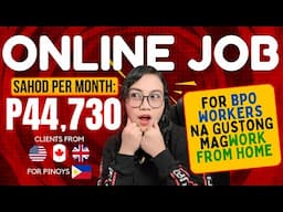 P44,730 SALARY: NO WEEKENDS! | Work From Home: for BPO Workers/Call Center Agents