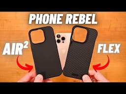 Phone Rebel Flex (Aramid Fiber) and AIR² iPhone 16 Pro Case REVIEW!