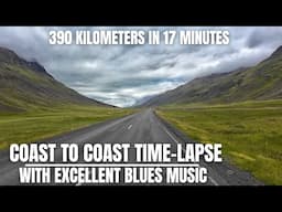 South to North Coast in Iceland - Time-Lapse - Dull Weather With Excellent Blues