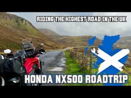 Riding the highest road in the UK  | Honda nx500 | Roadtrip Ep3