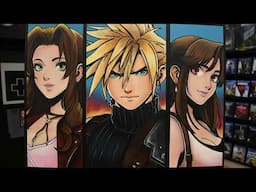 Final Fantasy VII Charity Painting - See Description for live bidding!