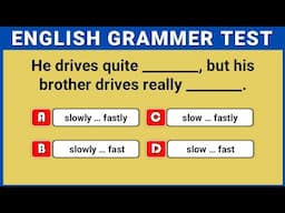 English Grammar Quiz to Learn English FAST