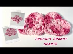 How to crochet a granny heart