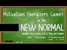 7 GAME IDEAS IN THE NEW NORMAL EDUCATION | Educational Virtual Game Ideas