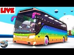 LIVE - Wheels on the Bus Song + More Nursery Rhymes for Kids