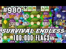 Plants vs Zombies Survival Endless 100000 Flags Part 980 | 19580 - 19600 Flags