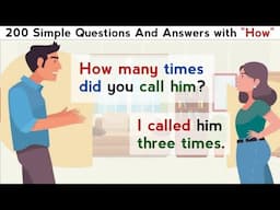 English Conversation Practice | Questions Related - How | English Speaking Practice