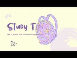 Tips How To Manage Your Homework During Online Class Video | creative study #shorts