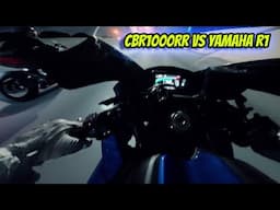 YAMAHA R1 VS CBR1000RR!