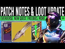 Destiny 2: NEW PATCH CHANGES & FREE REWARDS! Eververse LOOT, Tomb Quest, New Weapons & More (Nov 19)