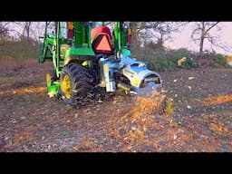 Testing A New Stump Grinder for Compact Tractors