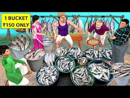 Fish Market Mei 1 Bucket Seafood 150 Rupees Machli Wala Hindi Kahaniya Hindi Stories Moral Stories