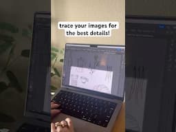 how to trace your images for the best details on adobe illustrator! #adobeillustrator #graphicdesign