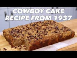 Vintage ‘Cowboy Cake’ Recipe from a Mystery Cookbook