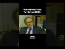 Warren Buffett's first TV interview