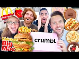 Tasting VIRAL Foods with Shane! MCDONALD’S Chicken Big Mac and CRUMBL Fall Cookies!