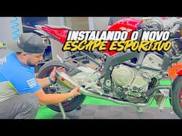 INSTALANDO O NOVO FULL AKRAPOVIC NA BMW S1000RR