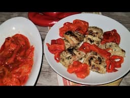 Baccalà con peperoni corno