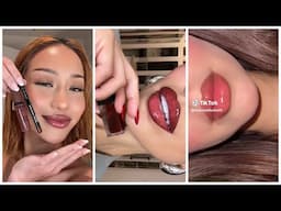 Trying New Lip Products And Lip Combos ✨️ TikTok Compilation