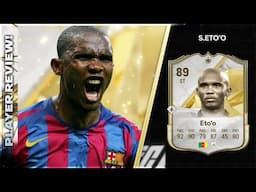 HE IS UNSTOPPABLE!!!! PERIOD!!!! ICON 89 RATED SAMUEL ETO'O PLAYER REVIEW - EA FC25 ULTIMATE TEAM