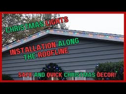 Christmas Lights Installation with a Telescoping Ladder