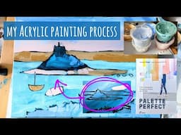 An Acrylic Painting Process, Plus Art Book Review & Flip-Through 'Palette Perfect' By Laura Wager