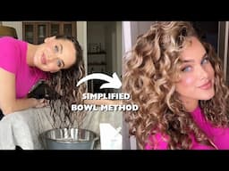 Bowl Method Wavy/Curly Hair | simplified 😻