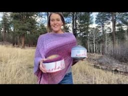 Pretty Peaceful Poncho: an easy double crochet project for Lion Brand Mandala yarn in sizes XS to 4X