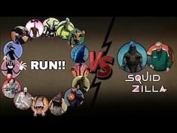 Squid game 2: Godzilla REPLACES the Doll?! 16 Legendary Bosses Battle for Survival.