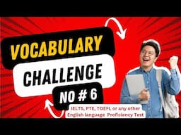 Vocabulary Challenge #6 #vocabularyquiz #vocabularyenglish