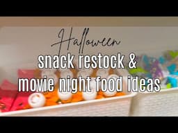 HALLOWEEN SNACK RESTOCK | HALLOWEEN FOOD IDEAS FOR A MOVIE NIGHT | SNACK HAUL