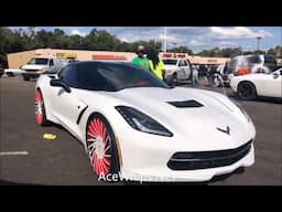 AceWhips.NET- YK's White Chevy Corvette on 24" Forgiatos