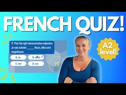 A2 Level French Test | Beginner / Elementary French